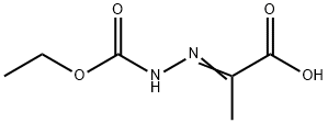 Hydrazinecarboxylic acid, 2-(1-carboxyethylidene)-, 1-ethyl ester Structure