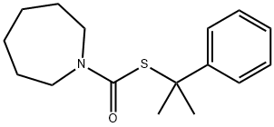 1H-Azepine-1-carbothioic acid, hexahydro-, S-(1-methyl-1-phenylethyl) ester Structure