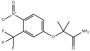 Propanamide, 2-methyl-2-[4-nitro-3-(trifluoromethyl)phenoxy]- Structure