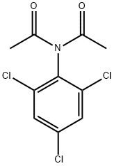 Acetamide, N-acetyl-N-(2,4,6-trichlorophenyl)- Structure