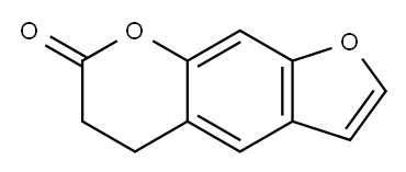 7H-Furo[3,2-g][1]benzopyran-7-one, 5,6-dihydro- Structure