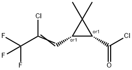 Z-cis-3-(2-chloro-3，3，3-trifluoro-1-propenyl)-2，2-dimethylcyclopropane carbonyl chloride Structure