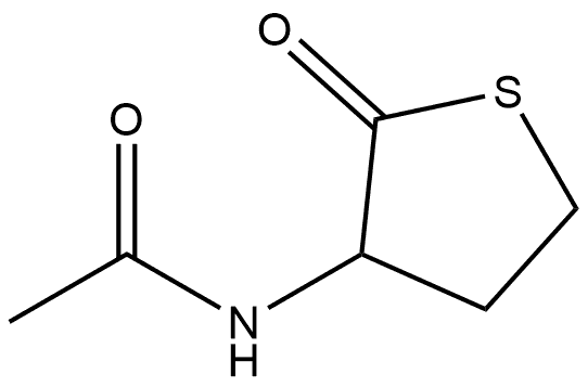 Acetamide, N-(tetrahydro-2-oxo-3-thienyl)-, (+)- Structure