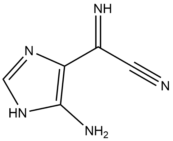 1H-Imidazole-4-acetonitrile, 5-amino-α-imino- Structure