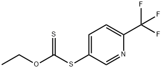 Carbonodithioic acid, O-ethyl S-[6-(trifluoromethyl)-3-pyridinyl] ester Structure
