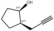 Cyclopentanol, 2-(2-propyn-1-yl)-, (1R,2R)-rel- Structure