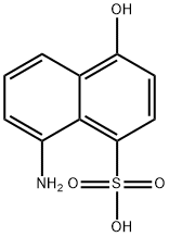 1-Naphthalenesulfonic acid, 8-amino-4-hydroxy- Structure