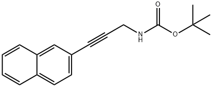 Carbamic acid, [3-(2-naphthalenyl)-2-propynyl]-, 1,1-dimethylethyl ester (9CI) Structure
