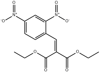 Propanedioic acid, 2-[(2,4-dinitrophenyl)methylene]-, 1,3-diethyl ester Structure