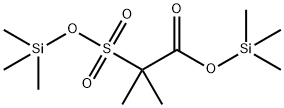 Propanoic acid, 2-methyl-2-[[(trimethylsilyl)oxy]sulfonyl]-, trimethylsilyl ester Structure
