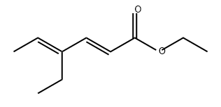 2,4-Hexadienoic acid, 4-ethyl-, ethyl ester, (2E,4E)- Structure