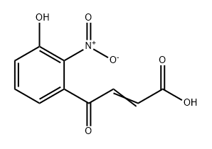 2-Butenoic acid, 4-(3-hydroxy-2-nitrophenyl)-4-oxo- Structure