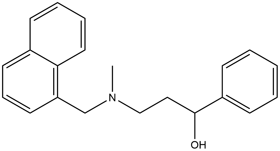 α-[2-[Methyl(1-naphthalenylmethyl)amino]ethyl]-Benzenemethanol Structure