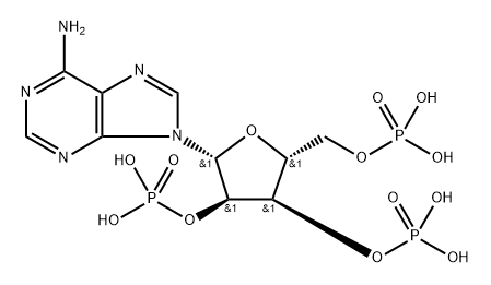 2'-Adenylic acid, 3',5'-bis(dihydrogen phosphate) (9CI) Structure