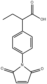 Benzeneacetic acid, 4-(2,5-dihydro-2,5-dioxo-1H-pyrrol-1-yl)-α-ethyl- Structure