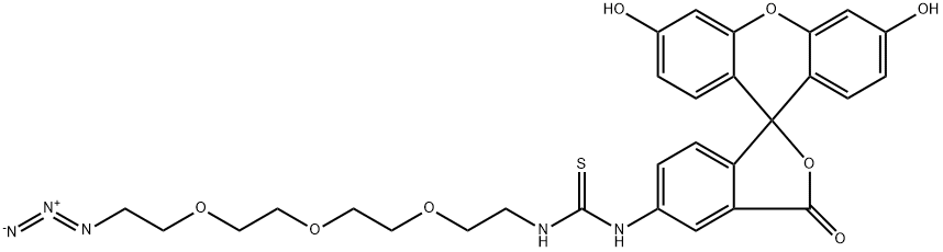 5-FITC-PEG3-azide Structure