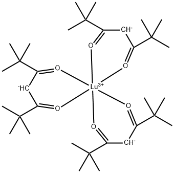 Tris(2,2,6,6-tetramethyl-3,5-heptanedionato)lutetium(III) Structure