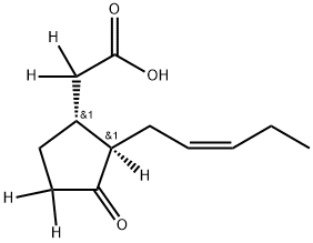 Jasmonic Acid-d5 (Mixture of Diastereomers, (-)-trans major) Structure