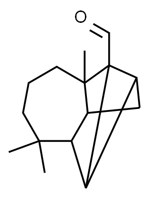 1,2,4-Methenoazulene-1(2H)-carboxaldehyde, octahydro-5,5,8a-trimethyl-, (1R,2S,3aR,4R,8aS,9S)-rel- Structure