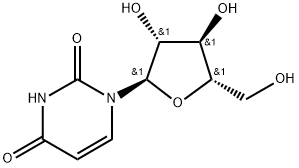 2,4(1H,3H)-Pyrimidinedione, 1-α-L-arabinofuranosyl- Structure