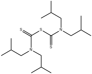 Thiodicarbonic diamide ([(H2N)C(S)]2S), N,N,N',N'-tetrakis(2-methylpropyl)- Structure