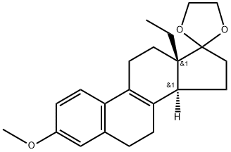3-Methoxy-18-methylestra-1,3,5(10),8-tetraen-17-ethylene ketal Structure