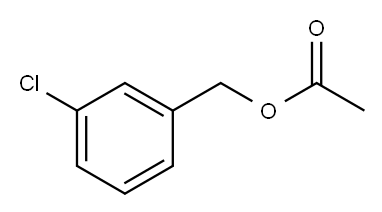 Benzenemethanol, 3-chloro-, 1-acetate Structure
