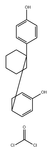 Carbonic dichloride, polymer with 4,4'-cyclohexylidenebis[phenol] Structure