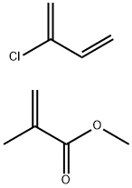 2-Propenoic acid,2-methyl-,methyl ester,polymer with 2-chloro-1,3-butadiene Structure