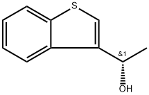 Benzo[b]thiophene-3-methanol, α-methyl-, (αS)- Structure