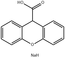9H-Xanthene-9-carboxylic acid, sodium salt (1:1) Structure