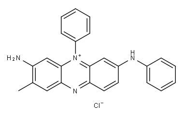 3-methyl-8-N,10-diphenylphenazin-10-ium-2,8-diamine:chloride Structure