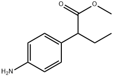 Benzeneacetic acid, 4-amino-α-ethyl-, methyl ester Structure