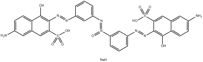 2-Naphthalenesulfonic acid, 3,3'-[azoxybis(3,1-phenyleneazo)]bis[7-amino-4-hydroxy-, disodium salt Structure