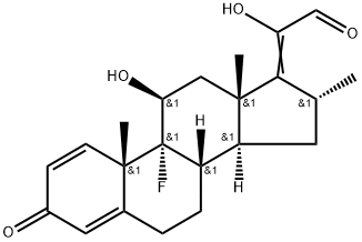 Dexamethasone-17,20 21-Aldehyde Structure