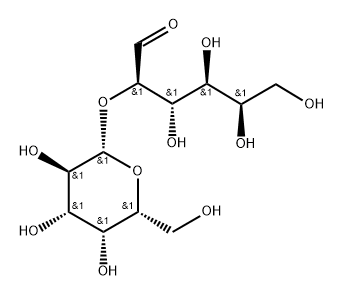 2-O-(α-D-Galactopyranosyl)-D-galactose Structure