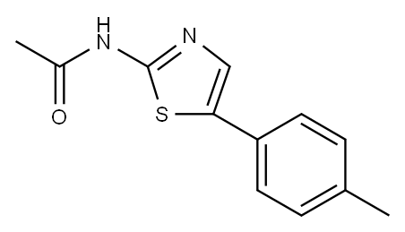 N-(5-(p-tolyl)thiazol-2-yl)acetamide Structure
