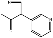 3-Pyridineacetonitrile, α-acetyl- Structure