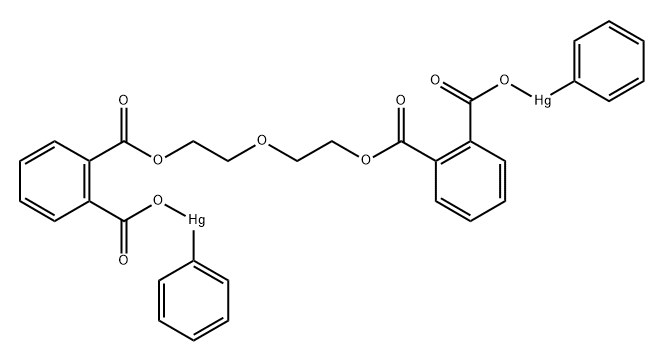 [mu-[(oxydiethylene phthalato)(2-)]]diphenylmercury Structure