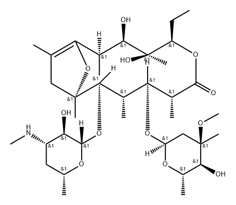 de-(N-methyl)-8,9-anhydroerythromycin A 6,9-hemicetal Structure
