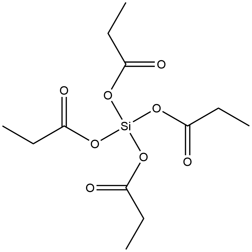 Silicic acid, anhydride with tetrapropanoic acid Structure