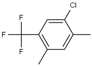 1-Chloro-2,4-dimethyl-5-(trifluoromethyl)benzene Structure