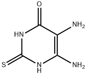 2-Mercapto-4-hydroxy-5,6-diaminopyrimidine Structure
