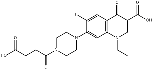 Norfloxacin Succinil Structure