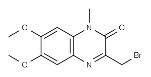 3-BROMOMETHYL-6,7-DIMETHOXY-1-METHYL-2(H)-QUINOXALINONE Structure