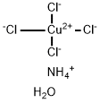 Ammonium cupric chloride dihydrate Structure