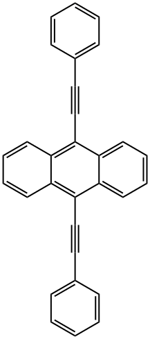 9,10-Bis(phenylethynyl)anthracene Structure