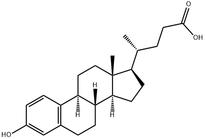 3-hydroxy-19-nor-1,3,5(10)-cholatrien-24-oic acid Structure