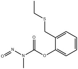 Methylnitrosocarbamic acid, alpha-(ethylthio)-o-tolyl ester Structure