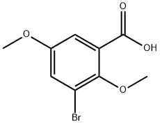 3-BROMO-2,5-DIMETHOXYBENZOIC ACID Structure
